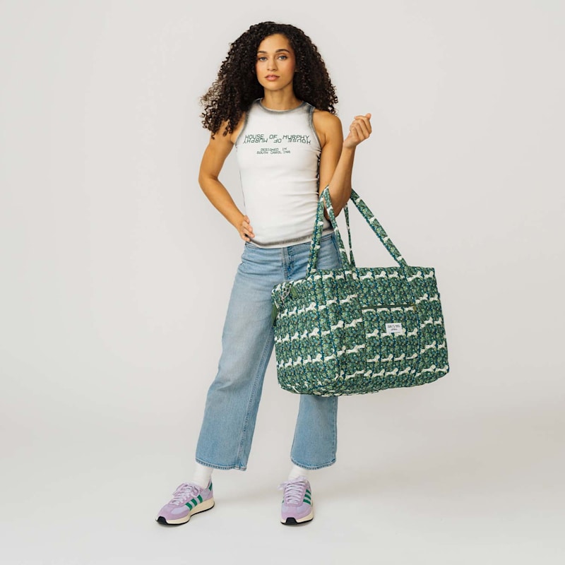 Thumbnail of Quilted Forest Prance Weekend Duffel Bag image