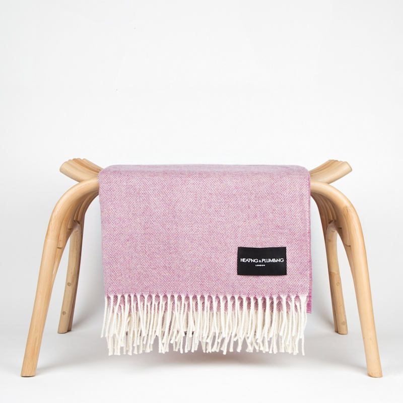Thumbnail of Daydreams - Merino Lambswool Throw - Soft Pink image