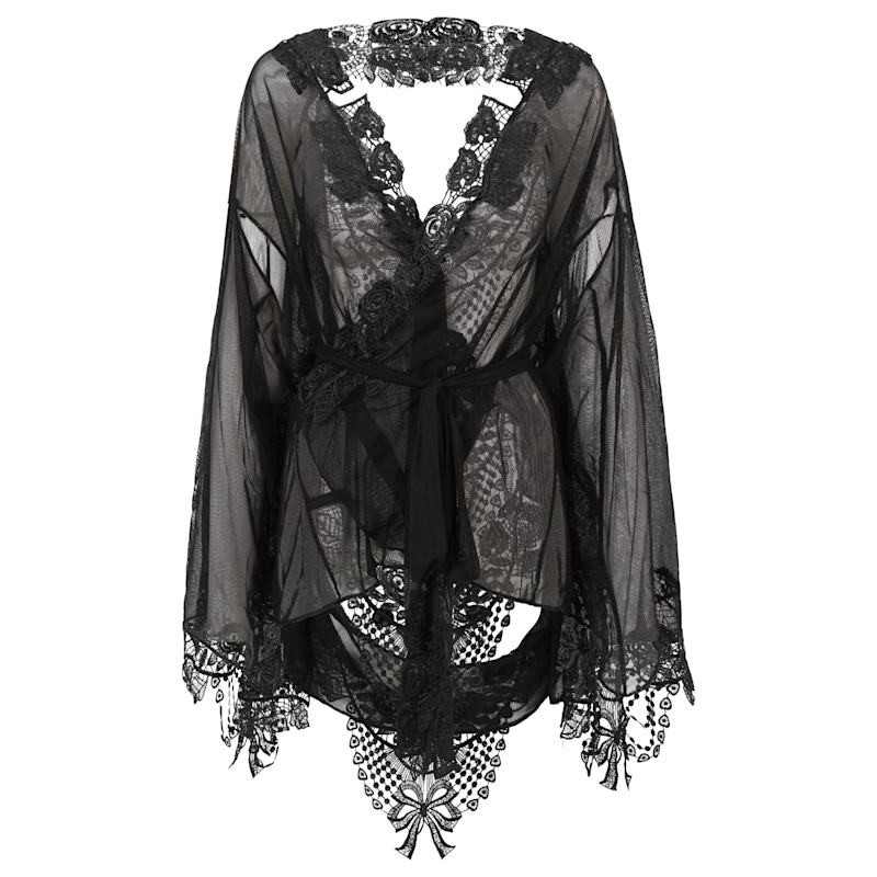 Thumbnail of Bisoux Venetian Lace Kimono best seller xs to xl perfect fit image