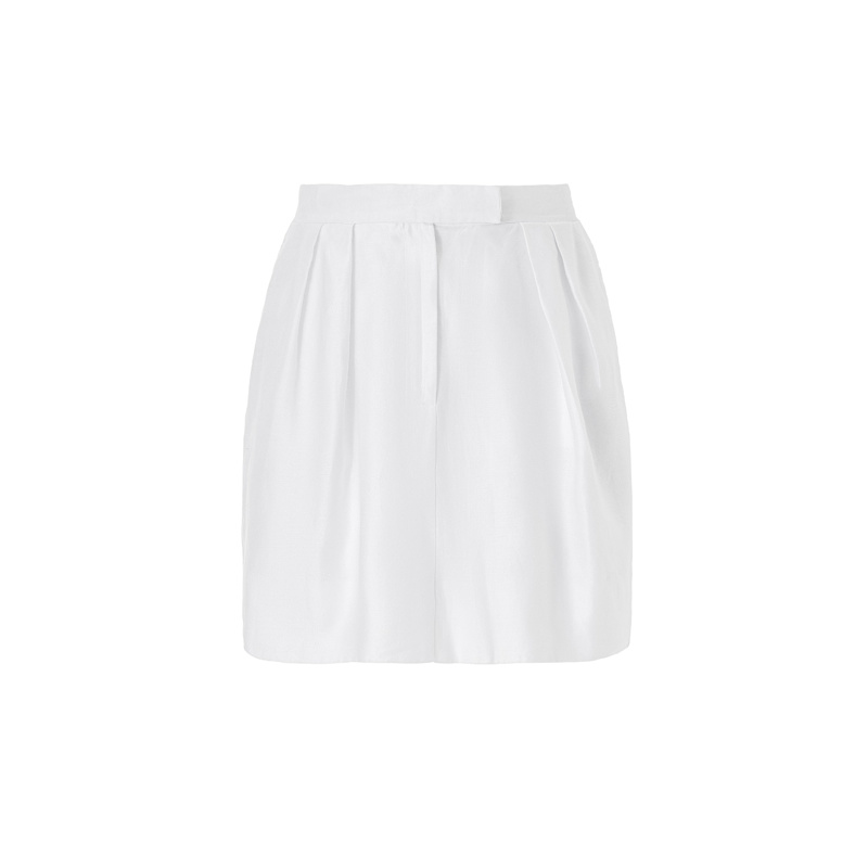Thumbnail of Mini Skirt In White Linen image