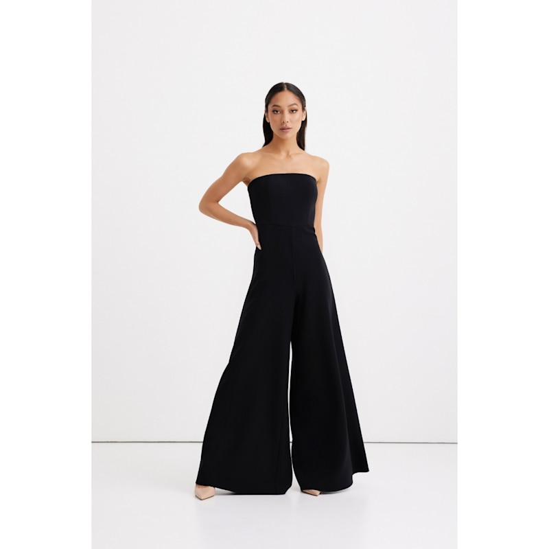 black palazzo dress for women Black Heavy Embroidered Stylish Palazzo Suit main image 0
