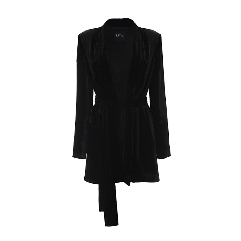 Thumbnail of The Silk Velvet Blazer image