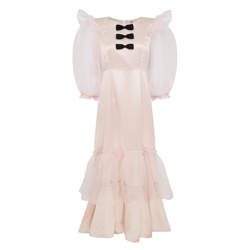 Thumbnail of Bow Belle Silk Cloud Puff Dress image