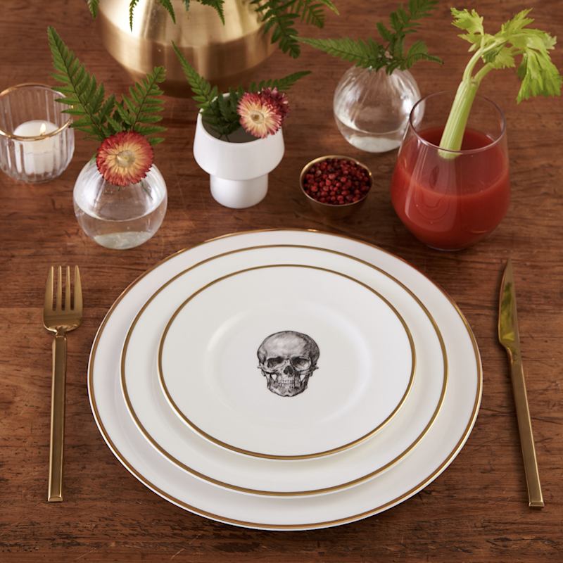 Thumbnail of Skull Bone China Dinner Plate image