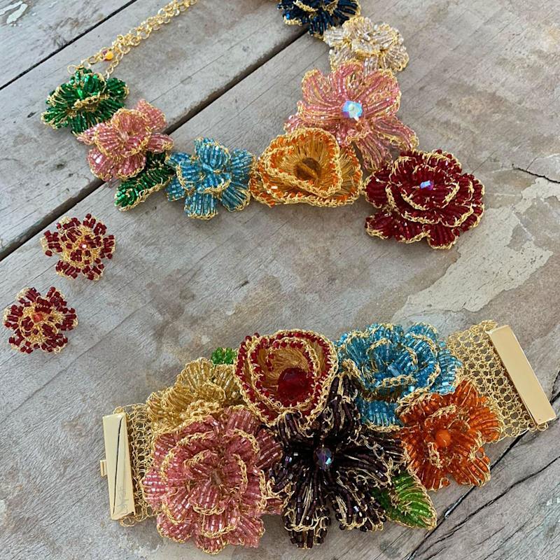 Thumbnail of Multicolor Blossom Handmade Necklace image