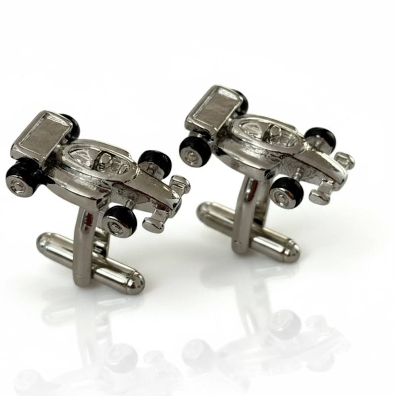 Thumbnail of Racing Car Formula 1 Cufflinks Silver image