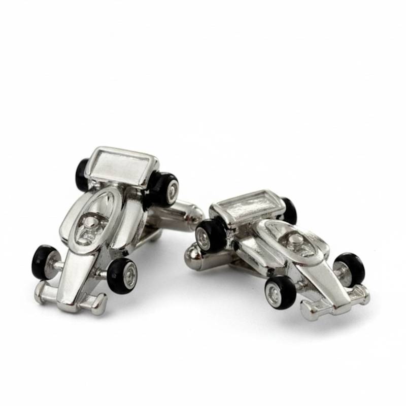 Thumbnail of Racing Car Formula 1 Cufflinks Silver image