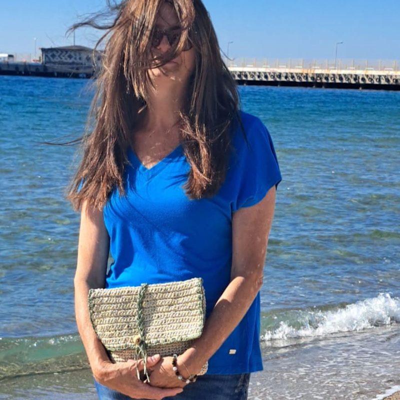 Thumbnail of Raffia Cream Clutch Bag image