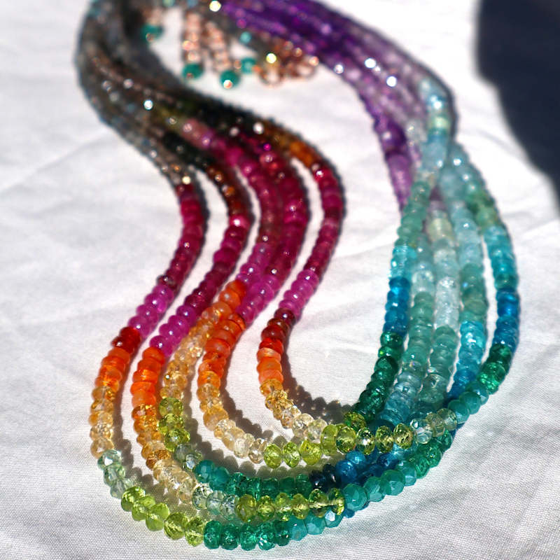 Thumbnail of Rainbow Choker With Precious Gemstones image