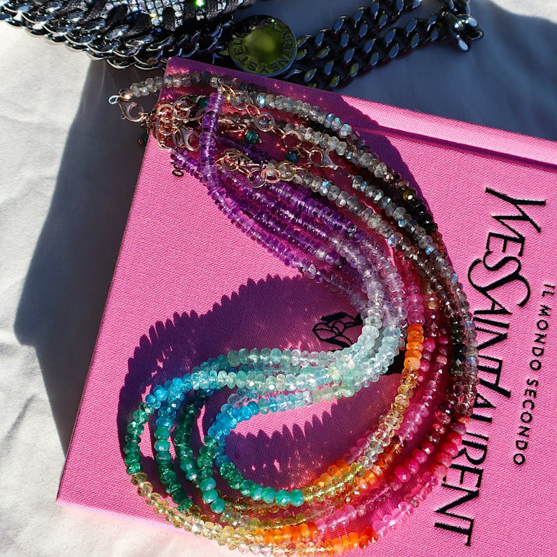 Thumbnail of Rainbow Choker With Precious Gemstones image