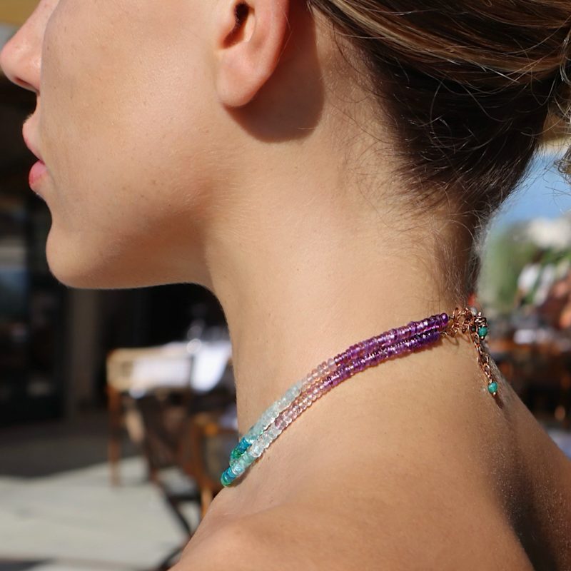 Thumbnail of Rainbow Choker With Precious Gemstones image