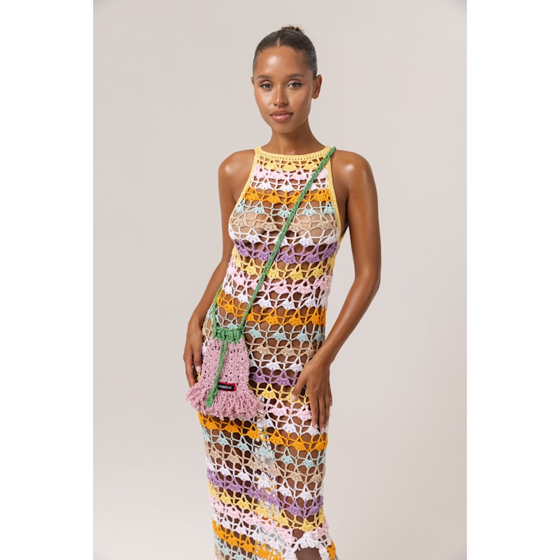 Thumbnail of Rainbow Handmade Maxi Crochet Dress image