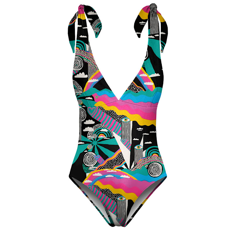 Thumbnail of Rainbow Landscape One Piece Swimsuit image