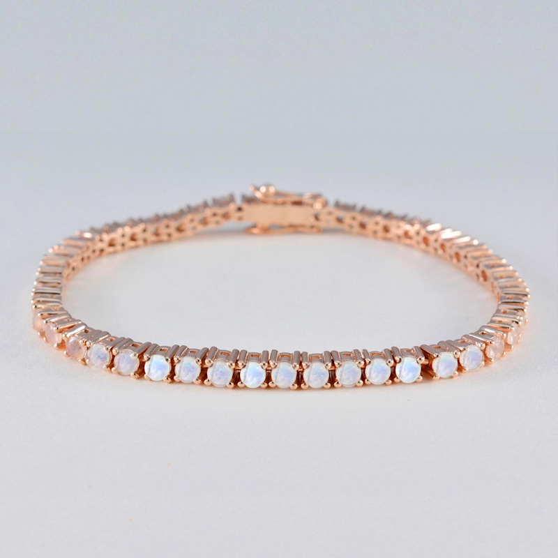 Thumbnail of Rainbow Moonstone Tennis Bracelet image