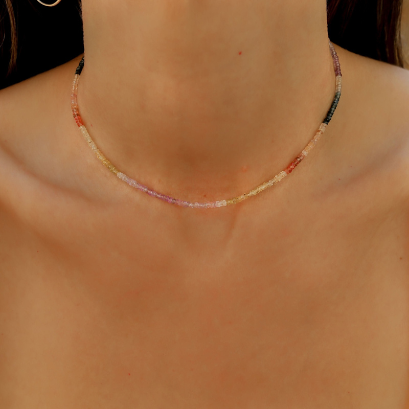 Thumbnail of Rainbow Of Sapphires Necklace image