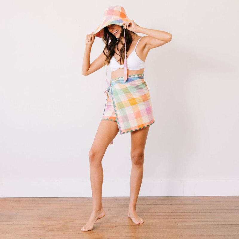 Thumbnail of Rainbow Plaid Marina Sarong image