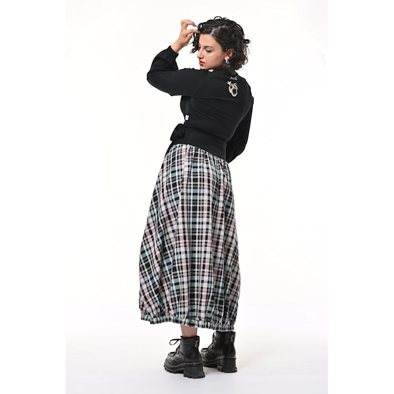Thumbnail of Ram Parachute Skirt In Pastel Check image
