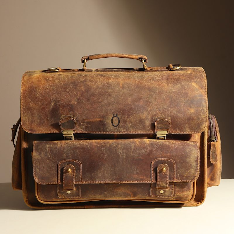 Thumbnail of Ranga Handmade Leather Briefcase Laptop Bag image