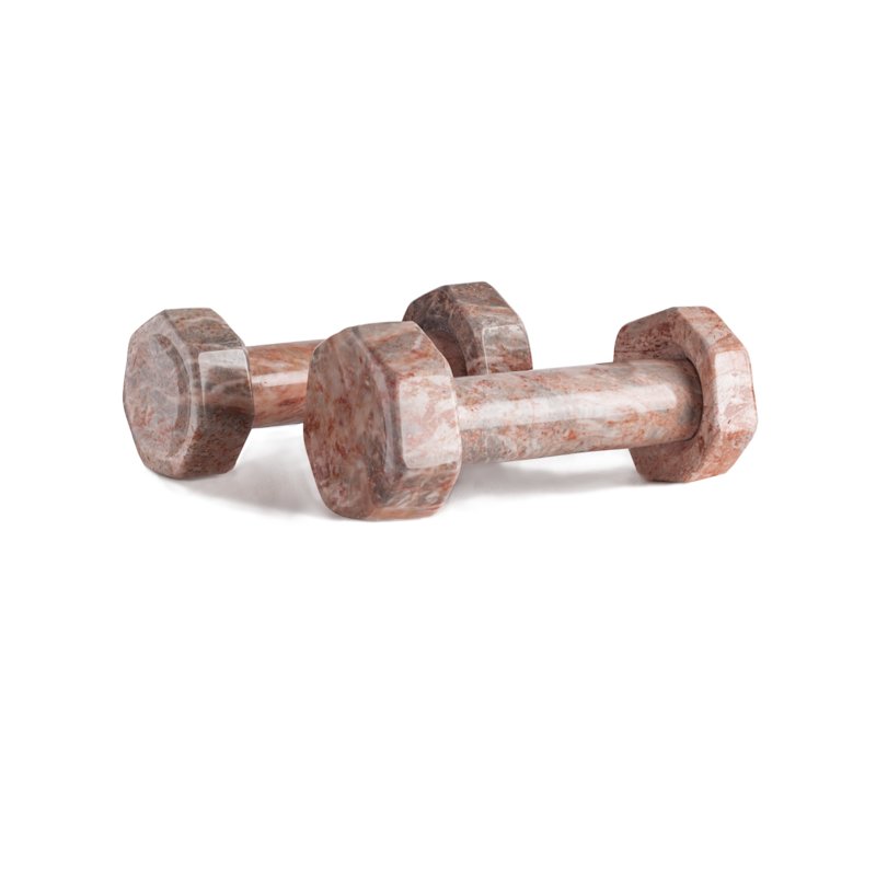 Thumbnail of Gym Dumbbells 1.0 Kilo Piece -Pink Marble image