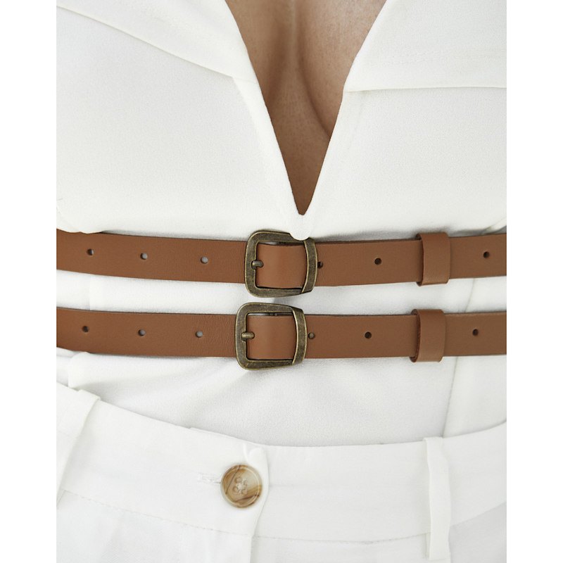 Thumbnail of Real Leather Harness Athena - Brown image