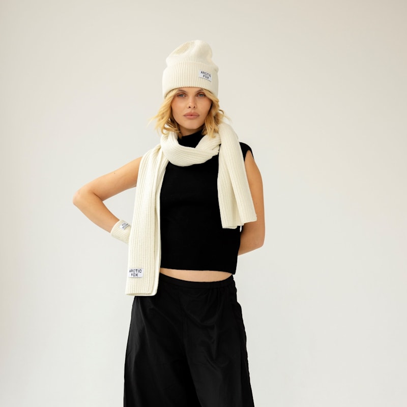 Thumbnail of Recycled Bottle Scarf - Winter White image