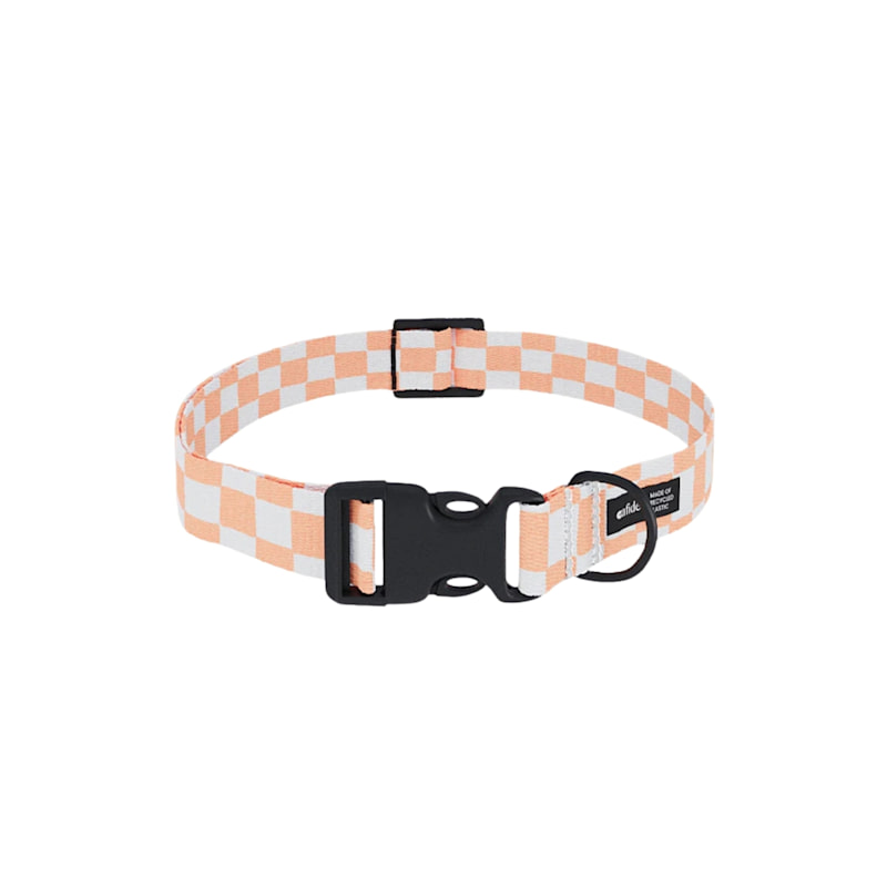 Thumbnail of Recycled Pet Collar Peach Orange Design, Juno image