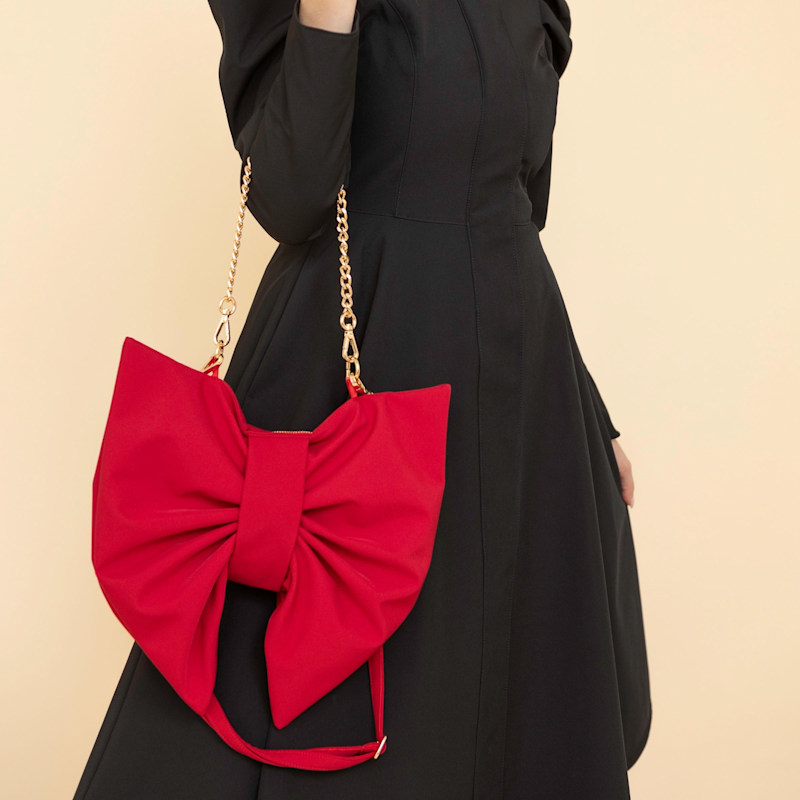 Thumbnail of Red Bow Clutch Purse image