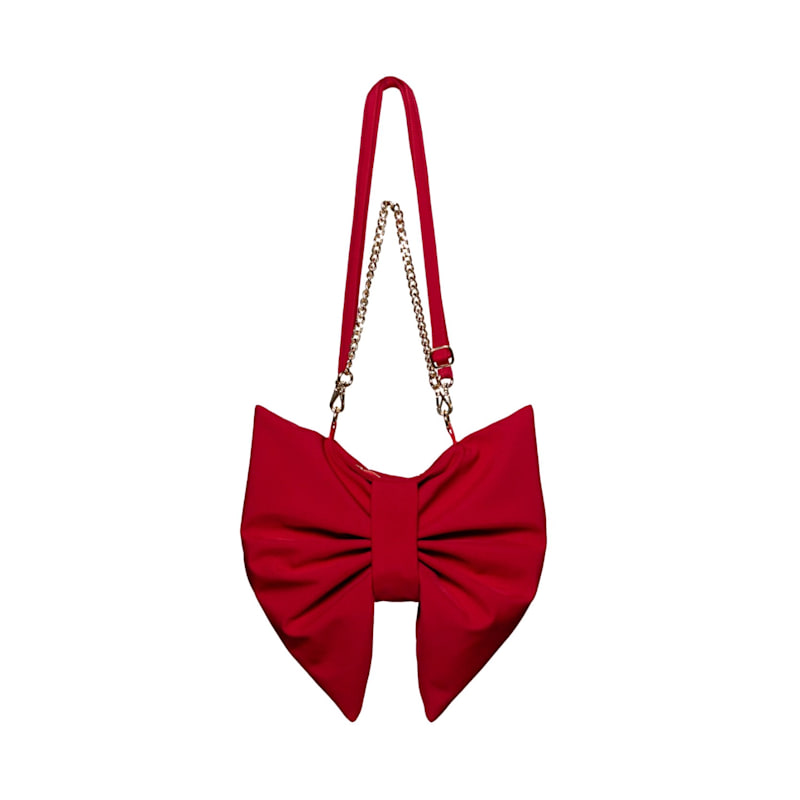 Thumbnail of Red Bow Clutch Purse image