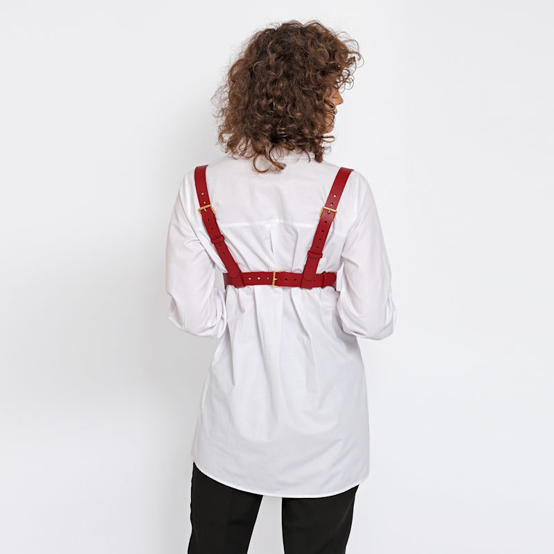 Thumbnail of Red Desie Leather Bustier image