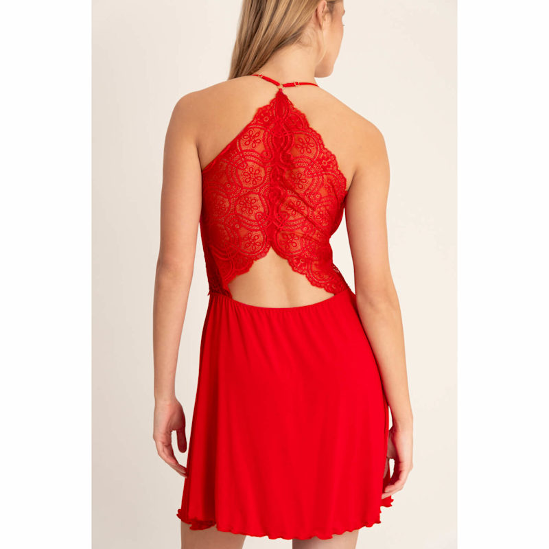 Red Lace Camisole Nightgown | Oh!Zuza night&day | Wolf & Badger