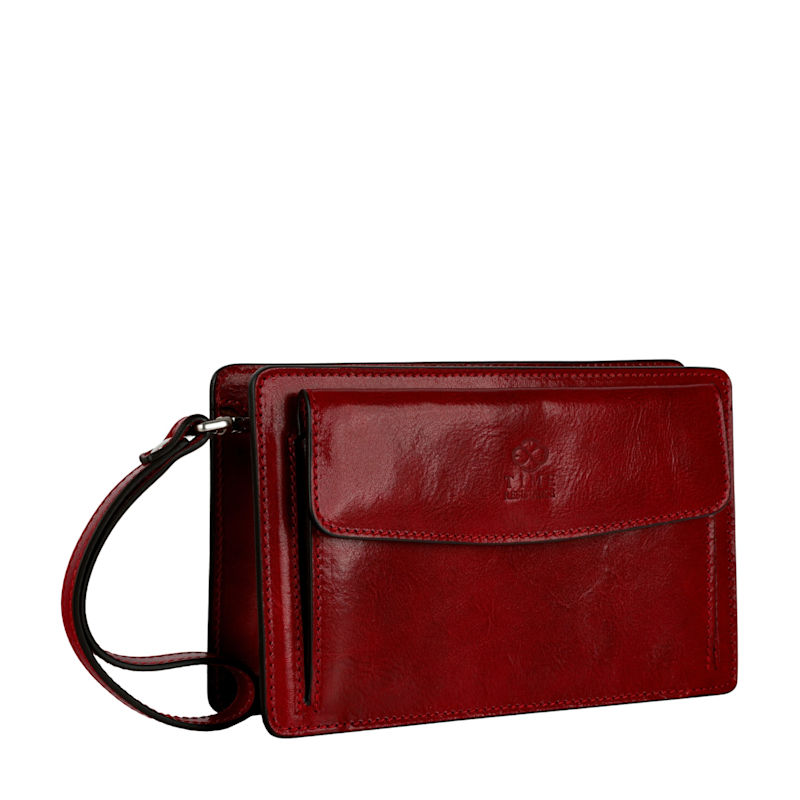 Thumbnail of Red Leather Clutch Purse - Decameron image