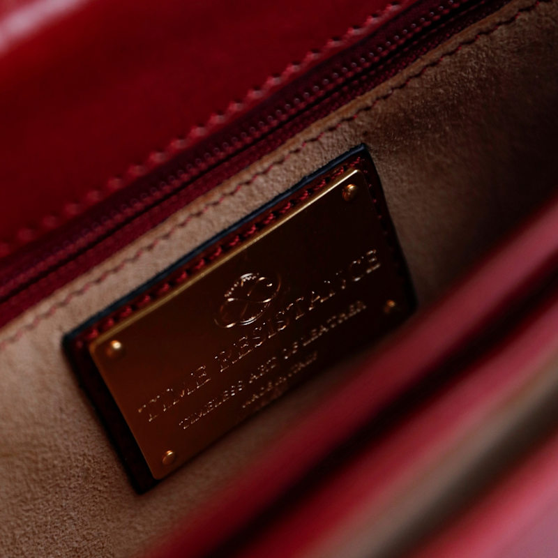 Thumbnail of Red Leather Saddle Bag For Women - Moonfleet image