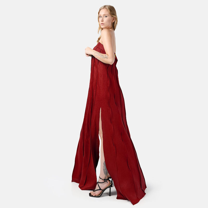 sheer a line dress Layered Sheer A-line Dress-BESTSELLER main image 1
