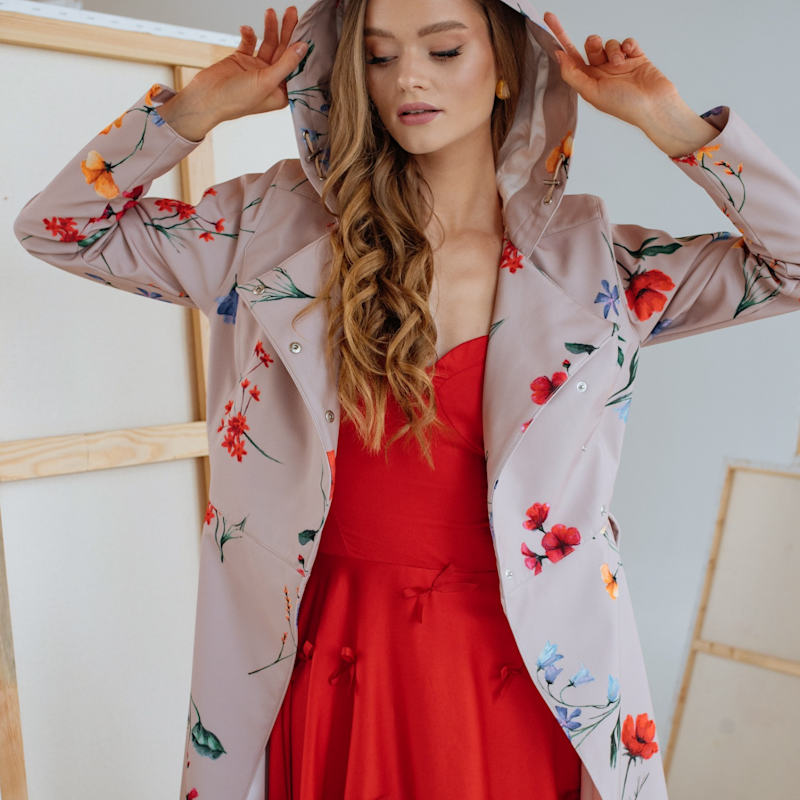 knee length dresses for ladies Womens red linen midi summer dress 4894 – Xiaolizi main image 0