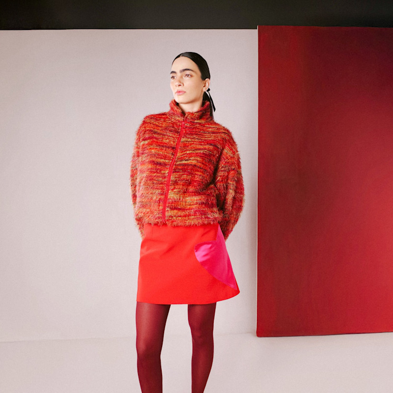 Thumbnail of Red Mini Heart Skirt image