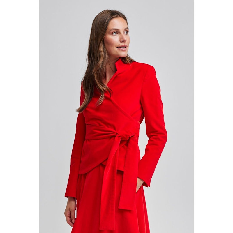 Thumbnail of Red-Velvet Wrap Jacket image