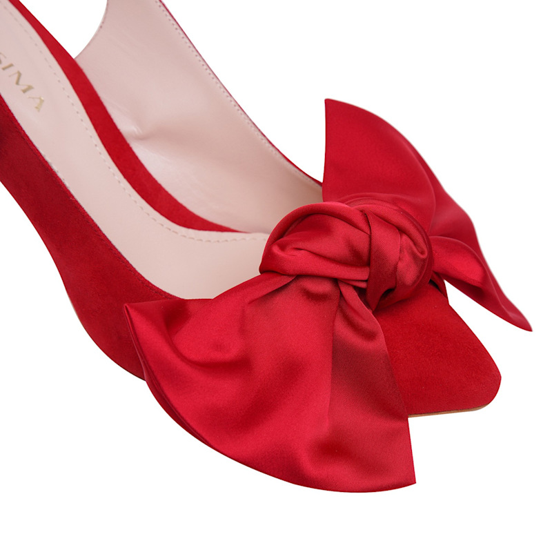red satin dress shoes Steve Madden Women's Larina Lace-Up Heels - Red Satin