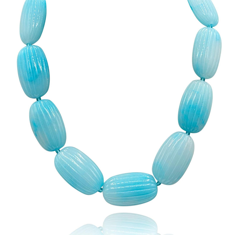 Thumbnail of Renata Large Turquoise Resin Bead Choker image