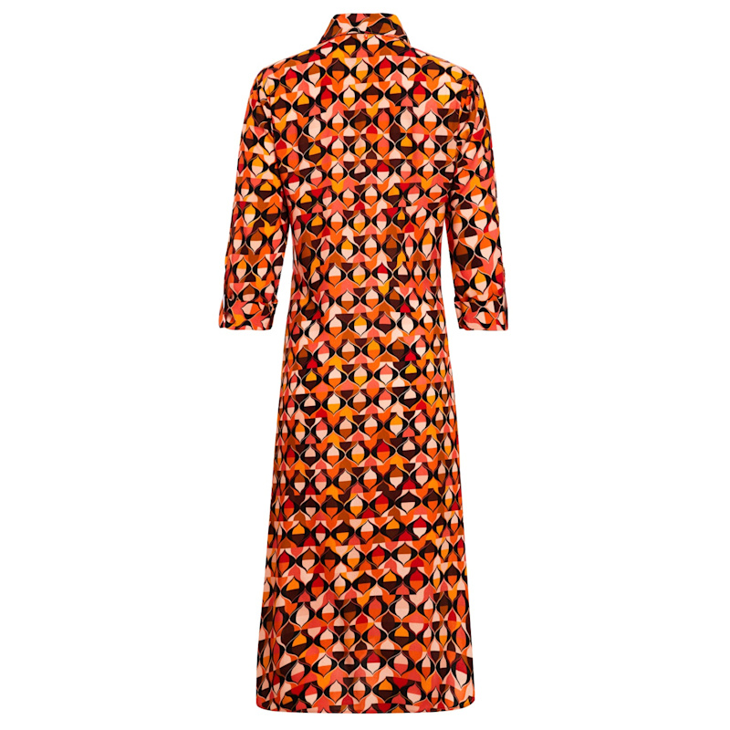 Thumbnail of Retro Shirt-Dress In Coral image