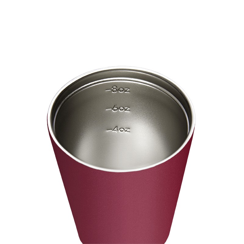 Thumbnail of Fressko Bino 8oz / 227ml Reusable Coffee Cup, Stainless Steel - Rouge image