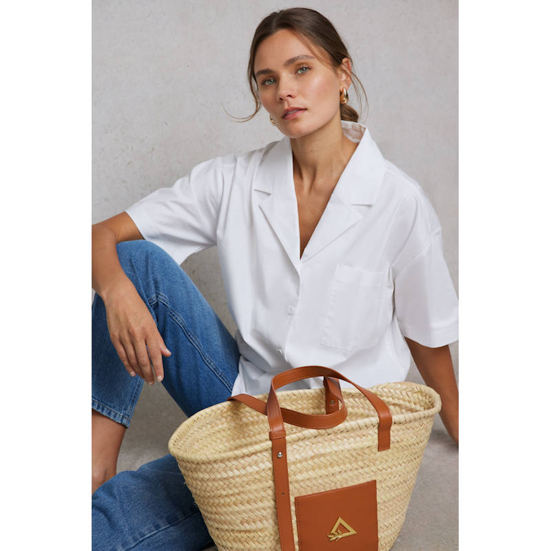 Thumbnail of Revere Box Collar Shirt White image