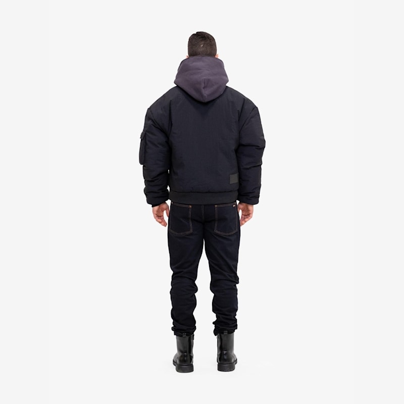 Thumbnail of Reversible Bomber Jacket In Black image