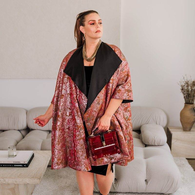 Reversible Opera Coat In Capriccio | byVINNIK | Wolf & Badger