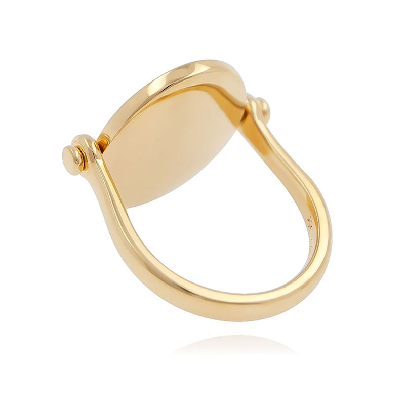 Thumbnail of Mother Of Pearl Flip Mirror Ring image
