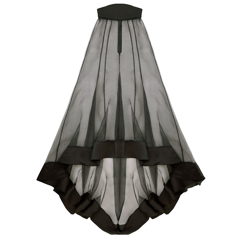 Thumbnail of Hypnotic Glow Sheer Maxi Skirt image