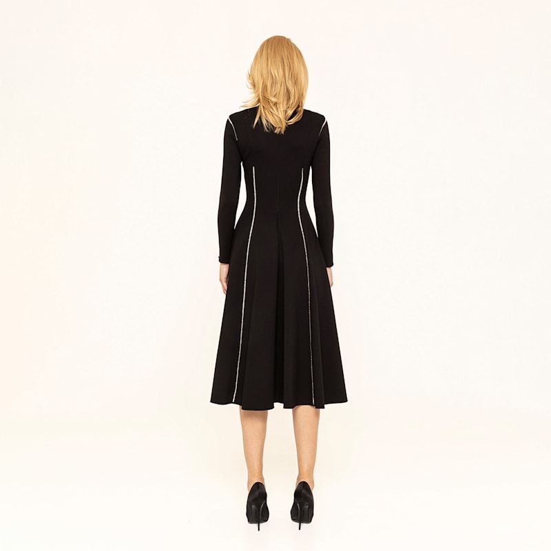 Thumbnail of Rhinestone Embellished Viscose Dress image