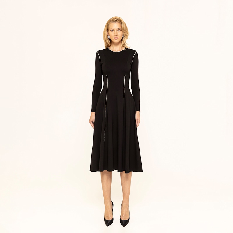 Thumbnail of Rhinestone Embellished Viscose Dress image