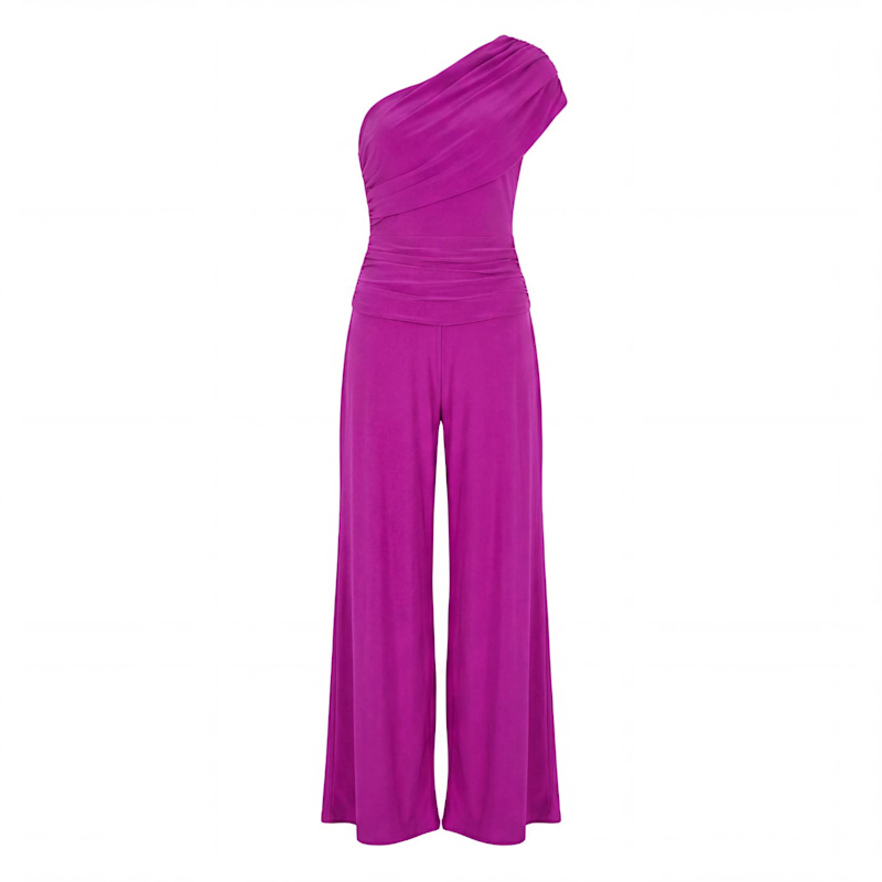 Rhodium Jumpsuit In Magenta | Atom Label | Wolf & Badger