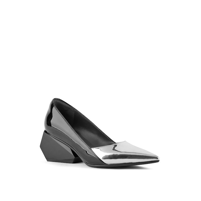 Ricky Pump Mid - Silver + Black | United Nude | Wolf & Badger