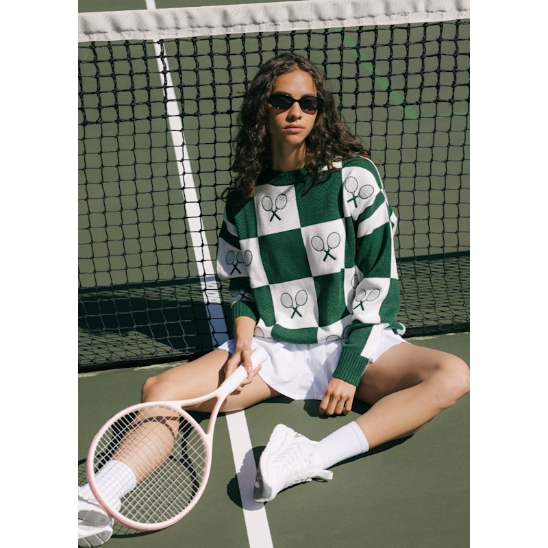 Thumbnail of Riley Sweater - Checkered Tennis image